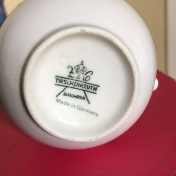 Tirschenreuth Bavaria 2 piece Sugar bowl w/ lid and creamer set made in Germany - Picture 6 of 7